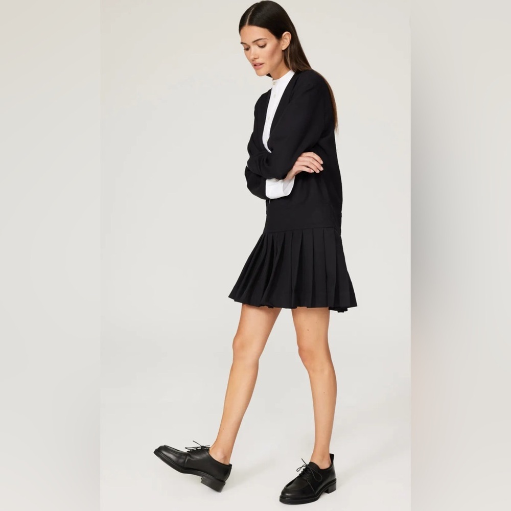 Plan C Wednesday Dress Size 6 Two Tone Black White
